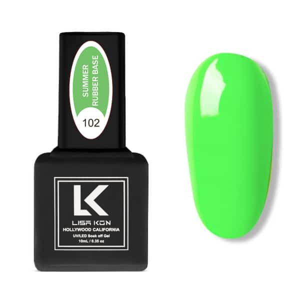 Summer Neon Rubber Base Gel 102 – Green