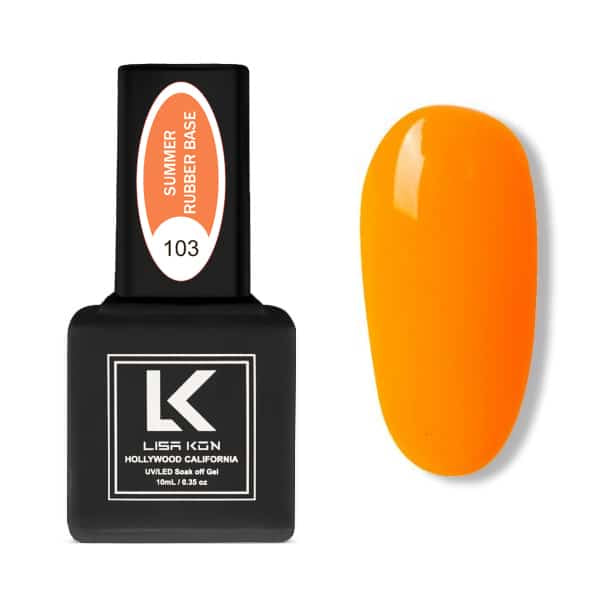 Summer Neon Rubber Base Gel 103 – Orange