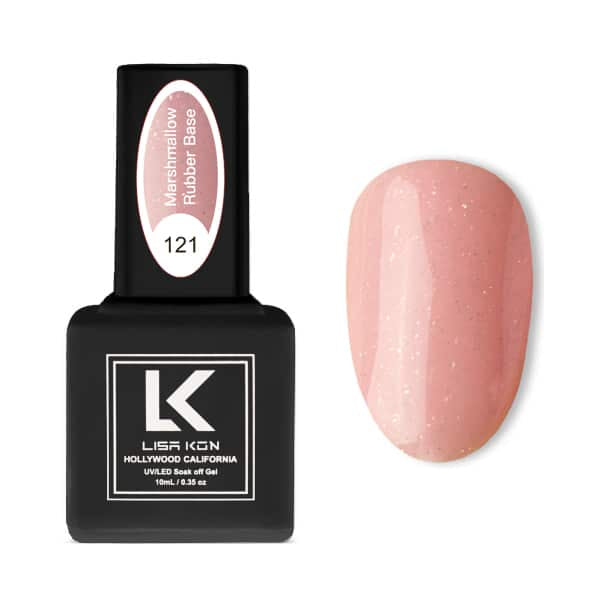 Marshmallow Rubber Base Coat 121 – Pink Shimmer