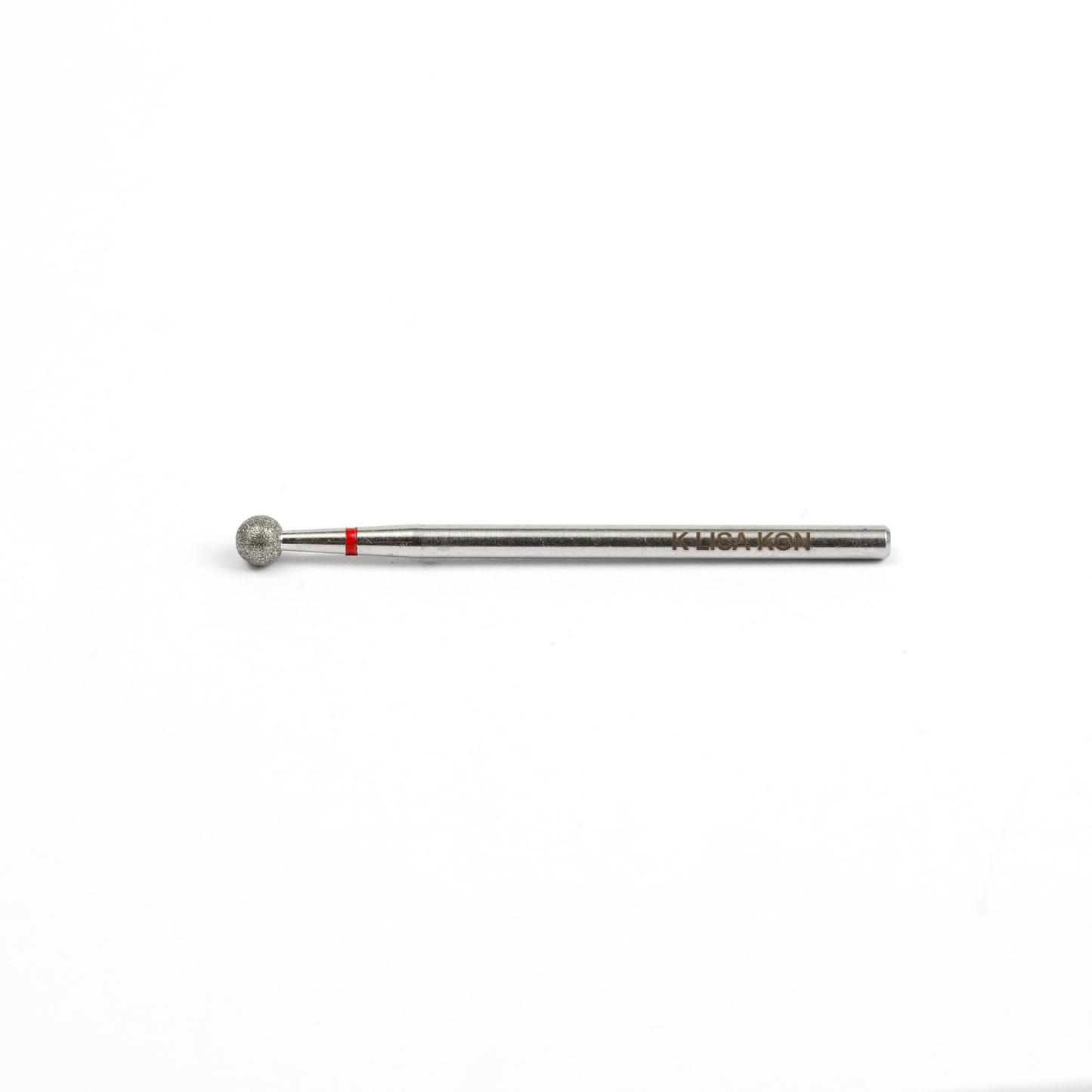 Lisakon - #15 Diamond nail drill bit, “ball”, red, head diameter 5 mm