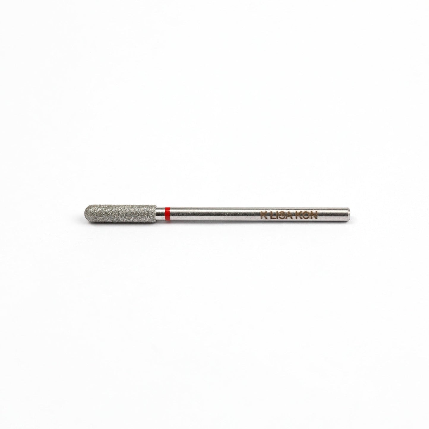 Lisakon - Diamond nail drill bit, rounded “cylinder” #2 -red #3 - yellow, 2.3 mm/ working part 8 mm