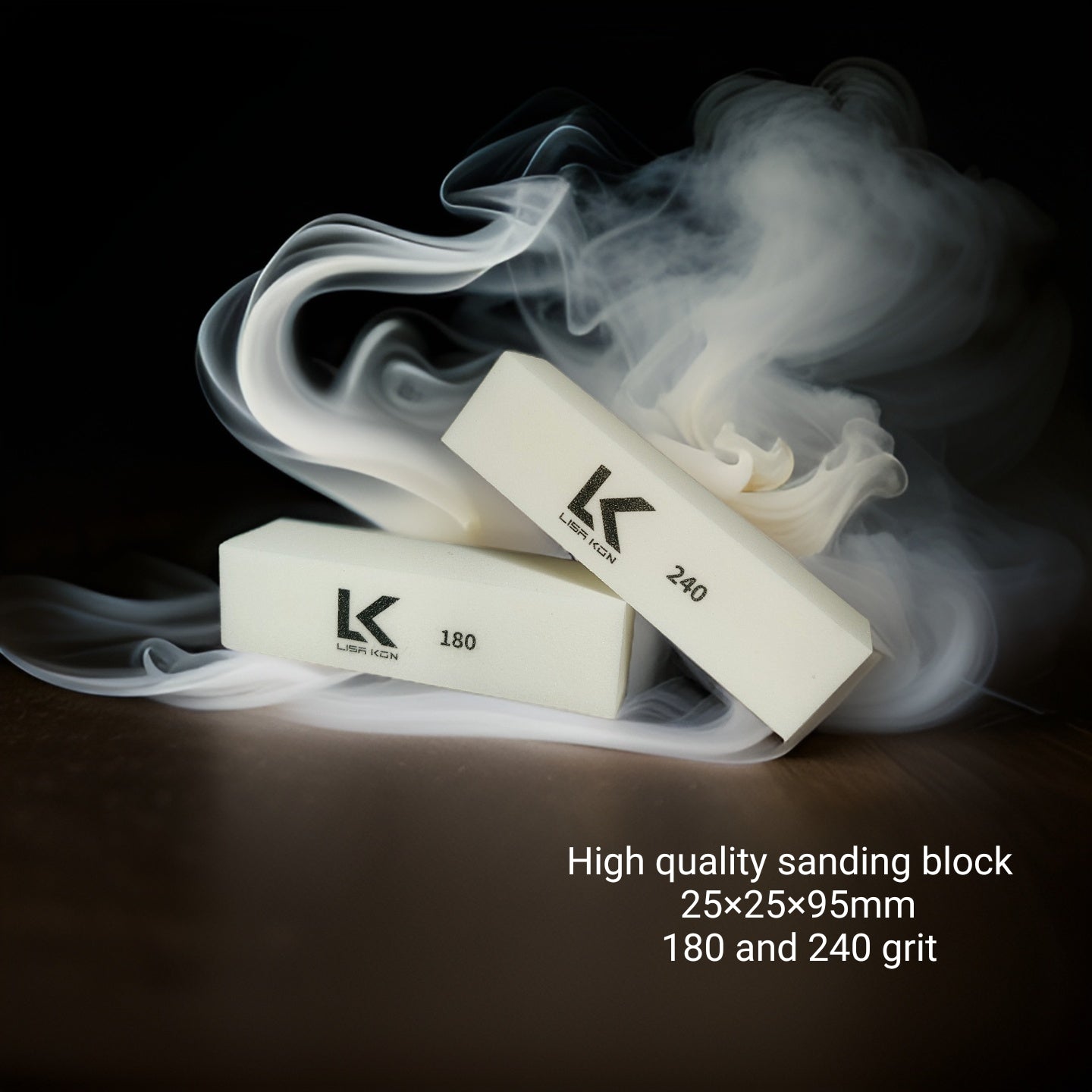 LisaKon - Nail Buffer Sanding Block Polisher Buffing File 180 and 240 grit