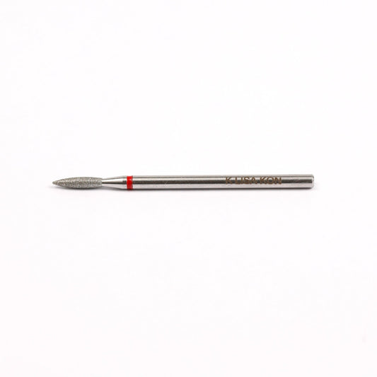 Lisakon - Diamond nail drill bit flame red EXPERT head diameter 2,1 mm / working part 8 mm