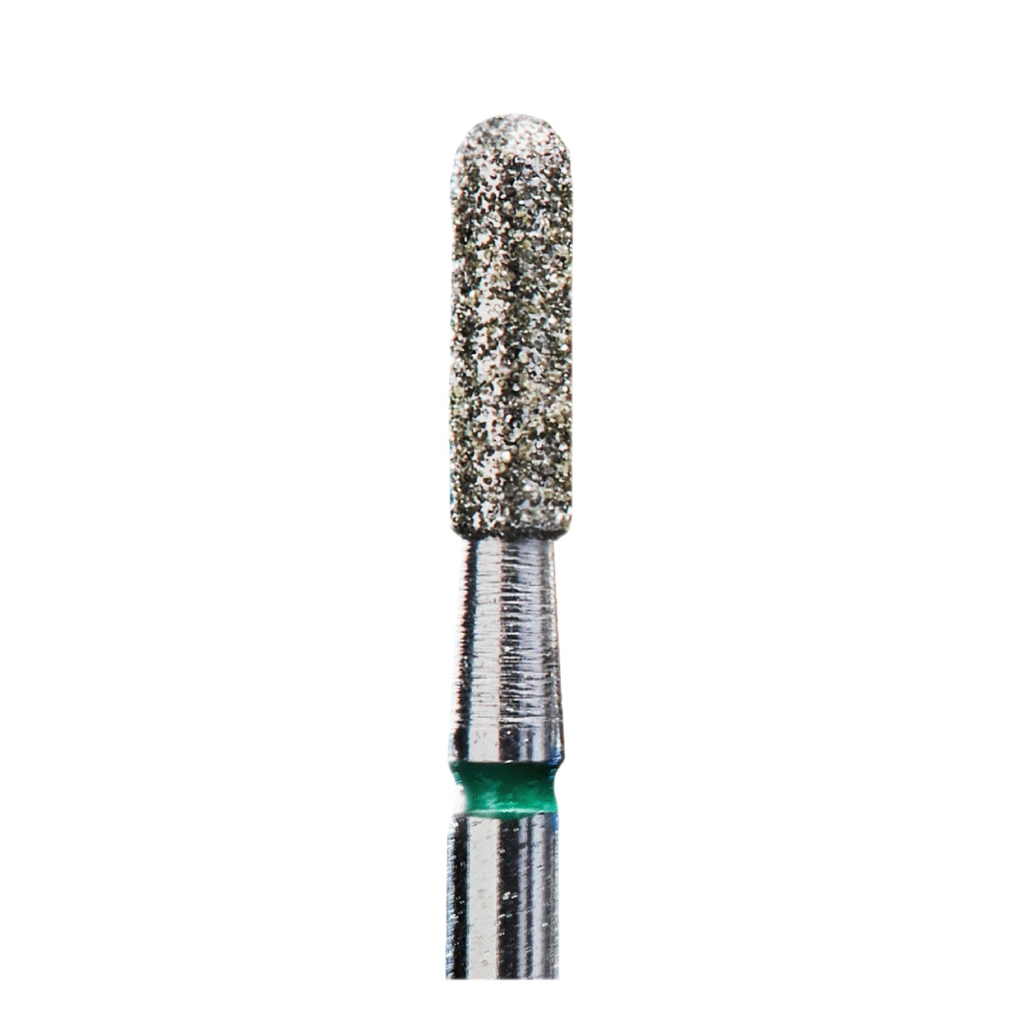 Staleks Diamond nail drill bit #63, rounded “cylinder”, green, head diameter 2.3 mm/ working part 8 mm