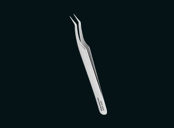 Professional eyelash tweezers EXPERT 41 TYPE 7 (L-shaped,30′)