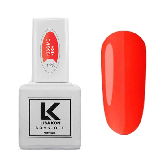 Gel Polish 123 Kiss Me Fire