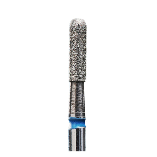 Staleks Diamond nail drill bit #60, rounded “cylinder”, blue, head diameter 2.3 mm/ working part 8 mm