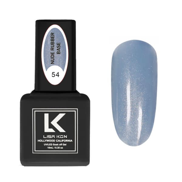 Nude Rubber Base Coat 54 – Blue Shimmer Gold(Thick consistence)