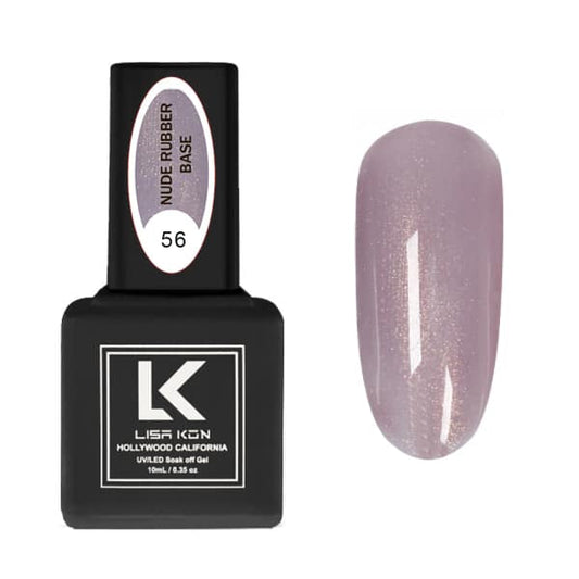 Nude Rubber Base Coat 56 – Pinky Purple Shimmer