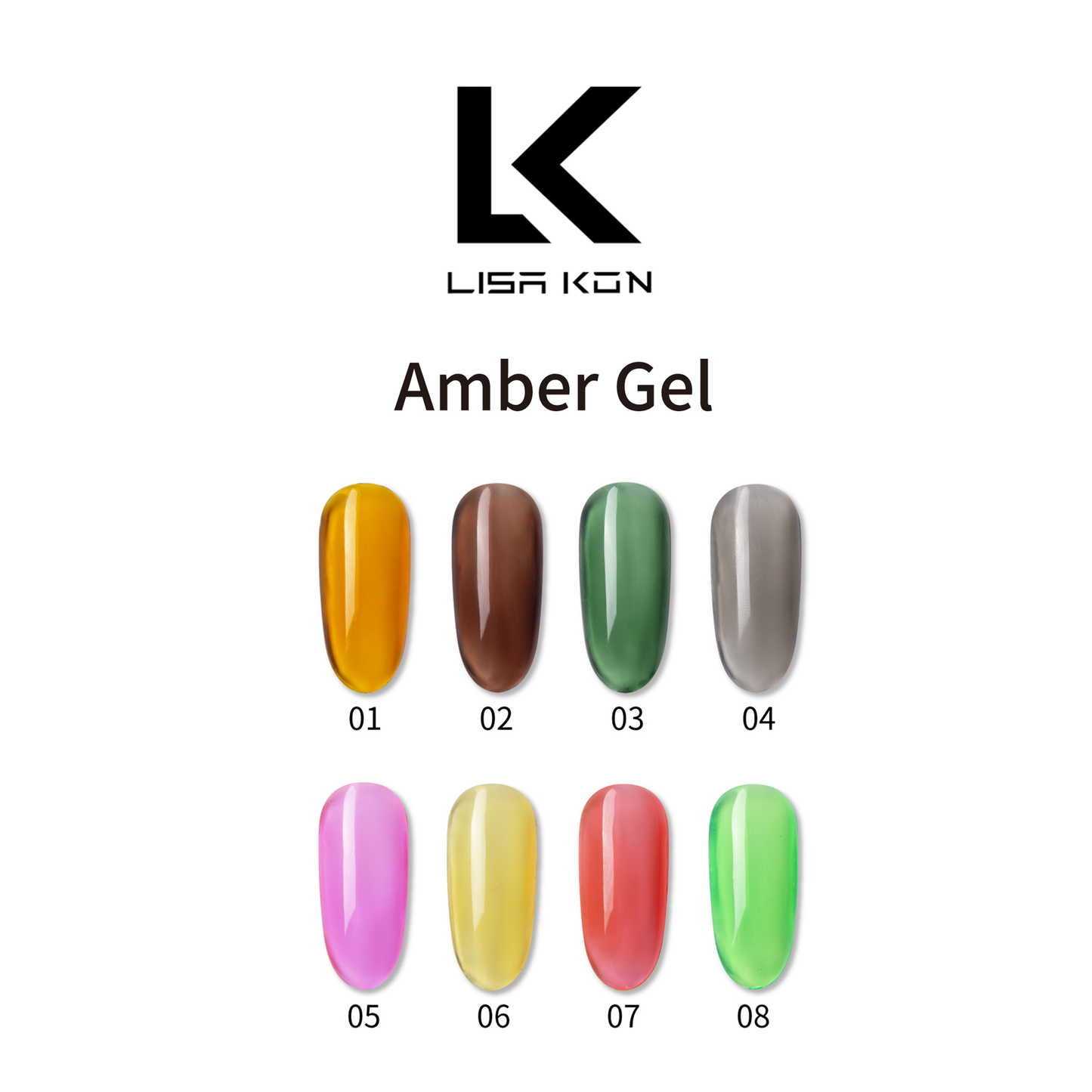 Glass Jelly Nails - Amber collection by LisaKon