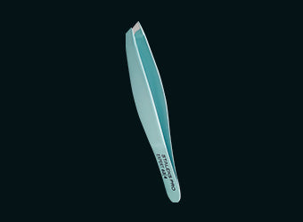 Eyebrow tweezers EXPERT 63 TYPE 4 (slant, blue)