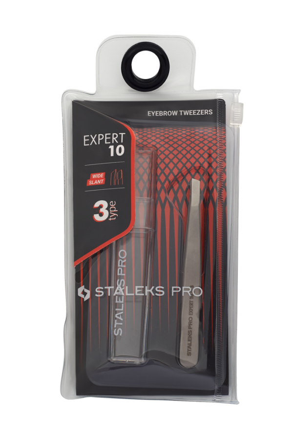 Eyebrow tweezers EXPERT 10 TYPE 3 (wide slant)