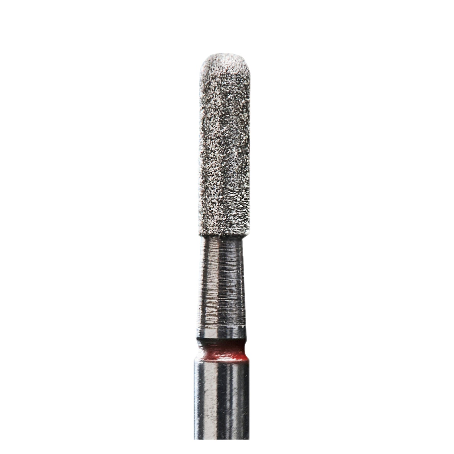 Staleks Diamond nail drill bit #64, rounded “cylinder”, red, head diameter 2.3 mm/ working part 8 mm