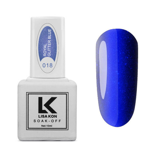 Gel Polish 18 Royal Glitter Blue