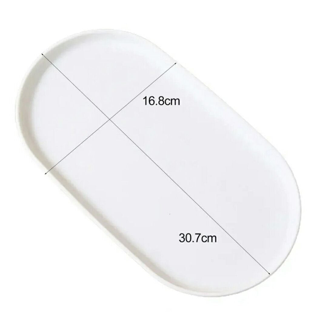 Elegant Oval Nail Tool Tray