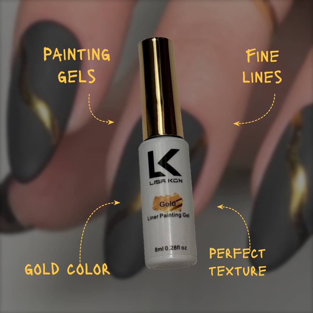 Liner Painting Gel (Silver, Gold, White, Black, Holographic)